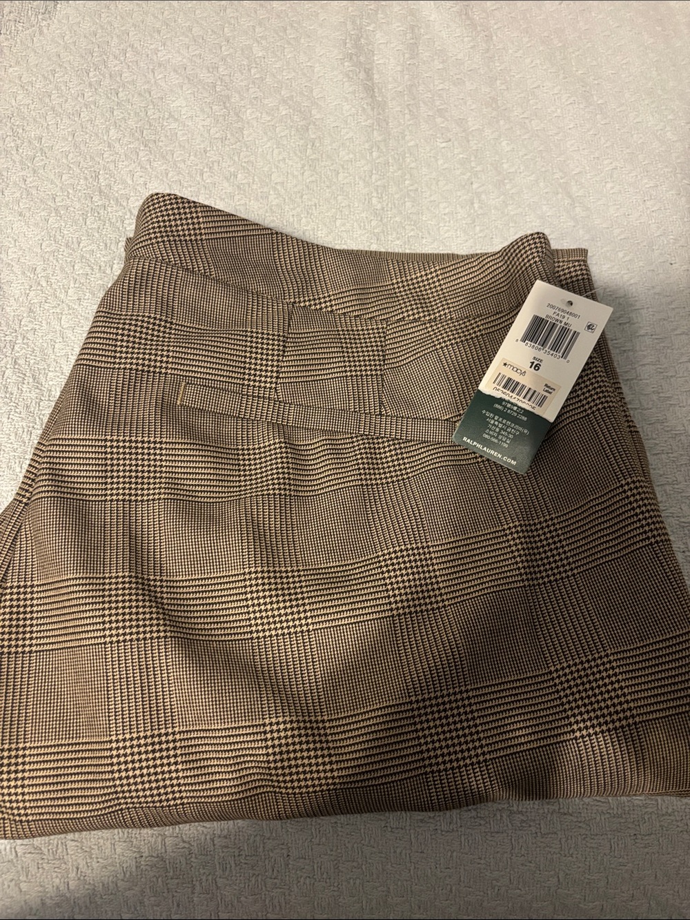 Lauren Ralph Lauren Brown Plaid Trousers
